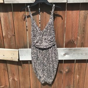 Guess Animal Print Bodycon Dress Small